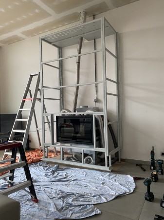 Stalen Afwerking van Haard Geluwe